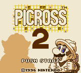 Picross 2 (English Translation) Title Screen